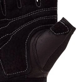 Harbinger Women's Power Weight Lifting Gloves - Black 10 Harbinger Women's Power Weight Lifting Gloves - Black -Fitness Supplies Store 0154 Harbinger Power Womens Gym Gloves Palm Close Up