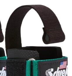 Schiek 6" Dowel Lifting Straps -Fitness Supplies Store 1000DLS Schiek Dowel Lifting Straps Green Dowel Close Up