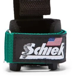 Schiek 6" Dowel Lifting Straps -Fitness Supplies Store 1000DLS Schiek Dowel Lifting Straps Green Wrist Support Close Up