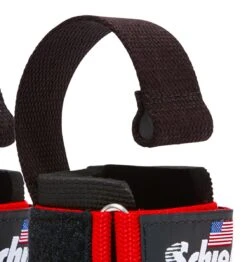Schiek 6" Dowel Lifting Straps -Fitness Supplies Store 1000DLS Schiek Dowel Lifting Straps Red Dowel Close Up