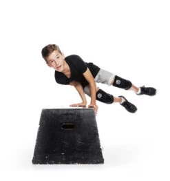 Rehband RX Knee Sleeve - JUNIOR - 5mm - Black -Fitness Supplies Store 105306 50 Rehband Rx Knee Sleeve JUNIOR Black 5mm Lifestyle 7