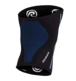 Rehband RX Knee Sleeve - 5mm - Navy/Black -Fitness Supplies Store 105308 Rehband Rx Knee Sleeve Navy Black 5mm Back