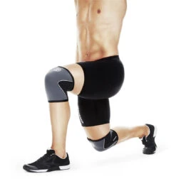 Rehband RX Knee Sleeve - 5mm - Steel Grey/Black -Fitness Supplies Store 105309 01 Rehband Rx Knee Sleeve Steel Grey Black 5mm Lifestyle