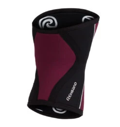 Rehband RX Knee Sleeve - 5mm - Burgundy/Black -Fitness Supplies Store 105314 Rehband Rx Knee Sleeve Burgundy Black 5mm Back