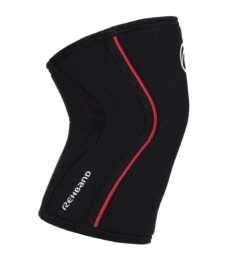 Rehband RX Knee Sleeve - 7mm - Black/Red -Fitness Supplies Store 105436 02 Rehband Rx Knee Sleeve Black Red 7mm Side