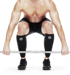 Rehband RX Shin/Calf Sleeve - 5mm - Black 9 Rehband RX Shin/Calf Sleeve - 5mm - Black -Fitness Supplies Store 106306 01 Rehband Rx Shin Calf Sleeve Black 5mm Lifestyle Shot