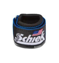 Schiek 1/4" Ultimate Wrist Supports -Fitness Supplies Store 1100 Schiek Wrist Supports Straps Blue Front