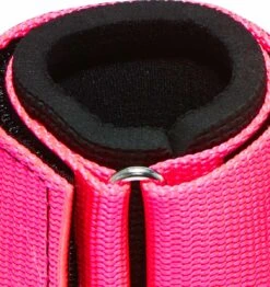 Schiek 1/4" Ultimate Wrist Supports -Fitness Supplies Store 1100 Schiek Wrist Supports Straps Pink Strap Close Up