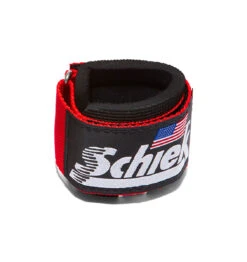 Schiek 1/4" Ultimate Wrist Supports -Fitness Supplies Store 1100 Schiek Wrist Supports Straps Red Front