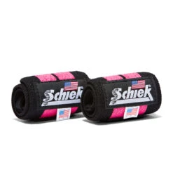 Schiek 12" Wrist Wraps - Black/Pink