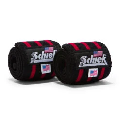 Schiek 24" Wrist Wraps - Black/Red