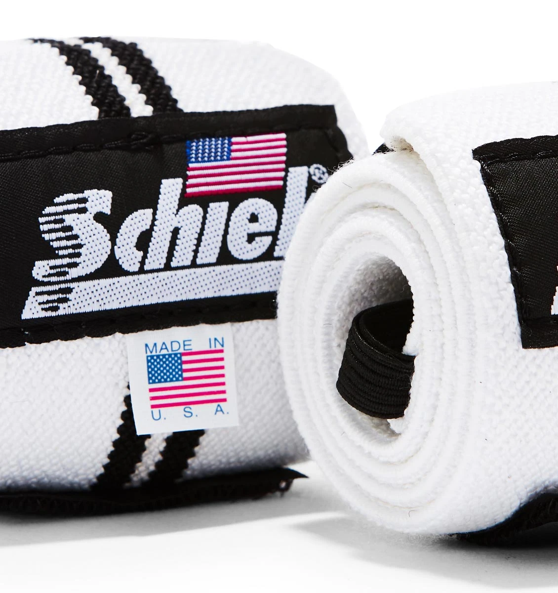 Schiek 24" Wrist Wraps - White/Black 7 Schiek 24" Wrist Wraps - White/Black - Image 5