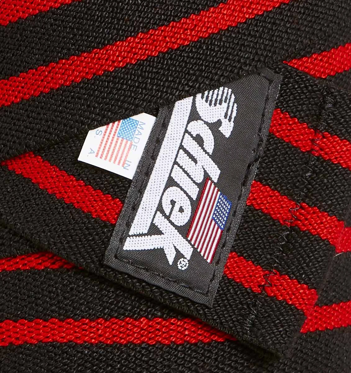 Schiek 78" Knee Wraps - Black/Red 6 Schiek 78" Knee Wraps - Black/Red - Image 4