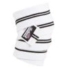 Schiek 78" Knee Wraps - White/Black (With Velcro Closure) 1 Schiek 78" Knee Wraps - White/Black (With Velcro Closure) -Fitness Supplies Store 1178KWW V Schiek Knee Wraps White with Velcro Closure Side