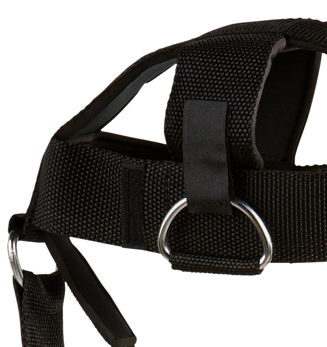 Schiek 1/4" Nylon Head Harness - Black 5 Schiek 1/4" Nylon Head Harness - Black - Image 4