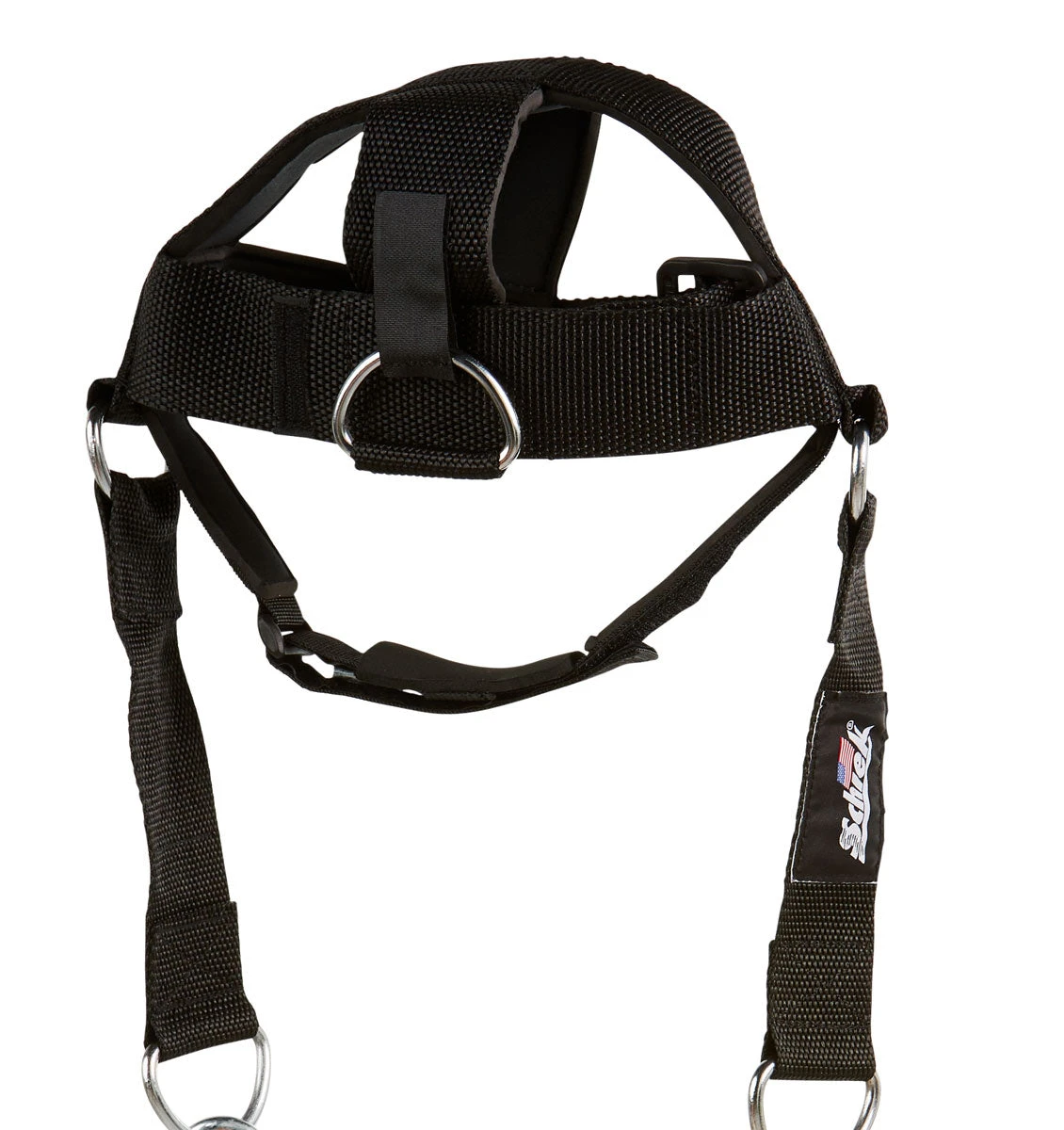 Schiek 1/4" Nylon Head Harness - Black 3 Schiek 1/4" Nylon Head Harness - Black - Image 2
