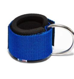 Schiek Ankle Straps - 5mm - Blue -Fitness Supplies Store 1700 Schiek Ankle Straps Cuffs Blue Back Hook Out