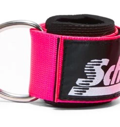 Fitness Supplies Store -Fitness Supplies Store 1700 Schiek Ankle Straps Cuffs Pink Colour Close Up