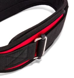 Schiek 2004 Contour Weight Lifting Belt - Red -Fitness Supplies Store 2004 Schiek Contour Weight Lifting Belt Red Buckle