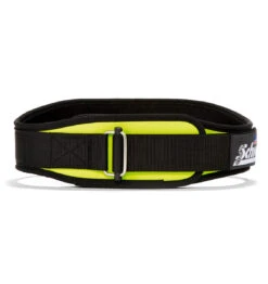 Schiek 2004 Contour Weight Lifting Belt - Neon Yellow -Fitness Supplies Store 2004 Schiek Contour Weight Lifting Belt Yellow Front