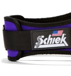 Schiek 2006 Contour Weight Lifting Belt - Purple -Fitness Supplies Store 2006 Schiek Contour Weight Lifting Belt Purple Side Close Up