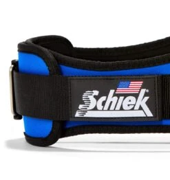 Schiek 2006 Contour Weight Lifting Belt - Royal Blue -Fitness Supplies Store 2006 Schiek Contour Weight Lifting Belt Royal Blue Side Close Up