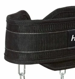Harbinger 34" PolyPro Dip Belt - Black -Fitness Supplies Store 28900 Harbinger PolyPro Dip Belt Side Close Up