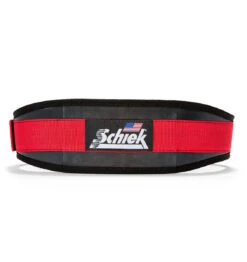 Schiek 3004 Power Contour Weight Lifting Belt - Red -Fitness Supplies Store 3004 Schiek Contour Power Weight Lifting Belt Black and Red Back