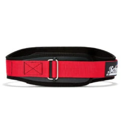 Schiek 3004 Power Contour Weight Lifting Belt - Red -Fitness Supplies Store 3004 Schiek Contour Power Weight Lifting Belt Black and Red Front