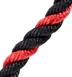 Harbinger 26" Tricep Rope - Black/Red -Fitness Supplies Store 373100 Harbinger 26 inch Tricep Rope For Gyms Rope Close Up