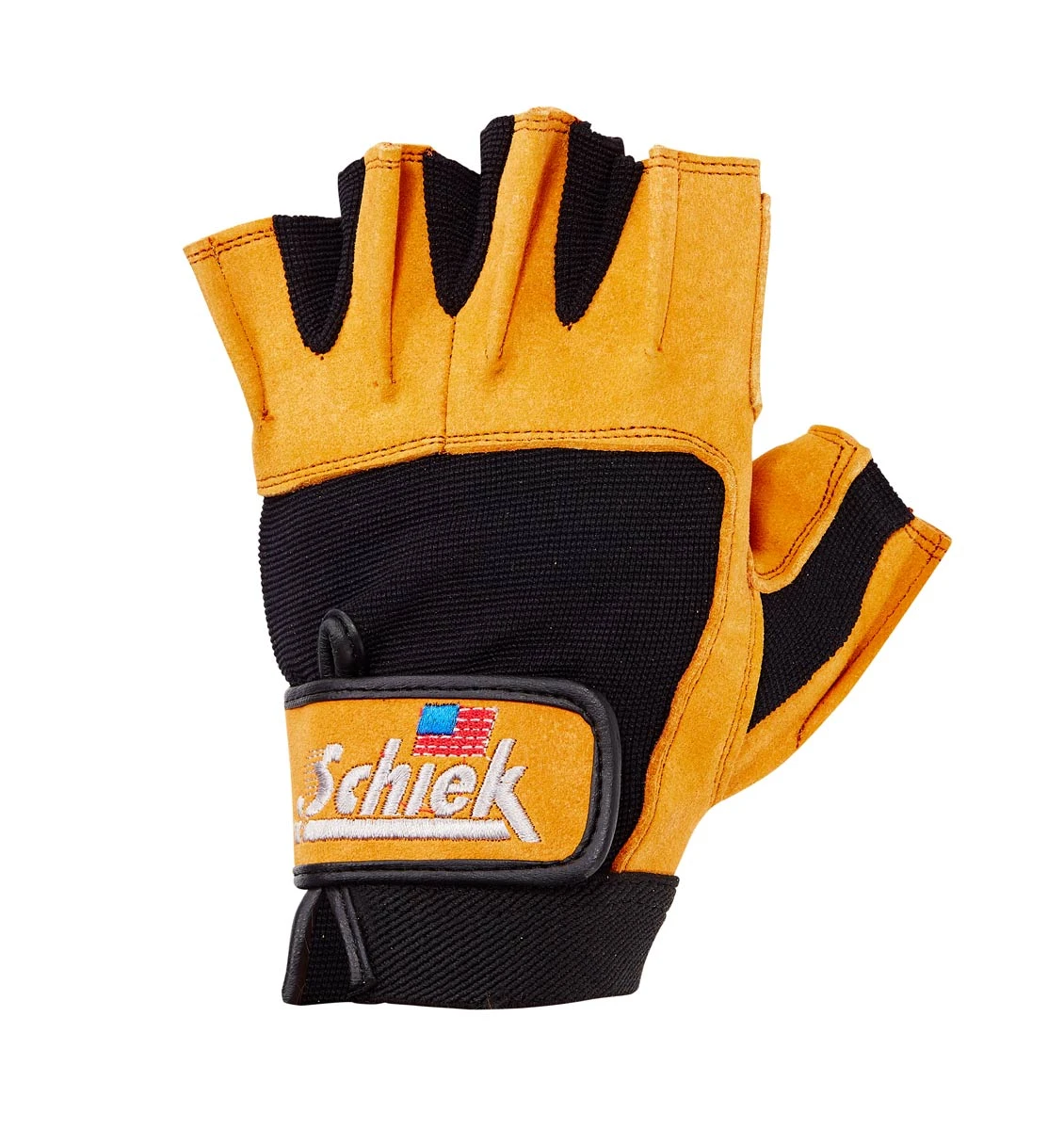 Schiek Power Series "Gel" Weight Lifting Gloves - Leather/Black 3 Schiek Power Series "Gel" Weight Lifting Gloves - Leather/Black