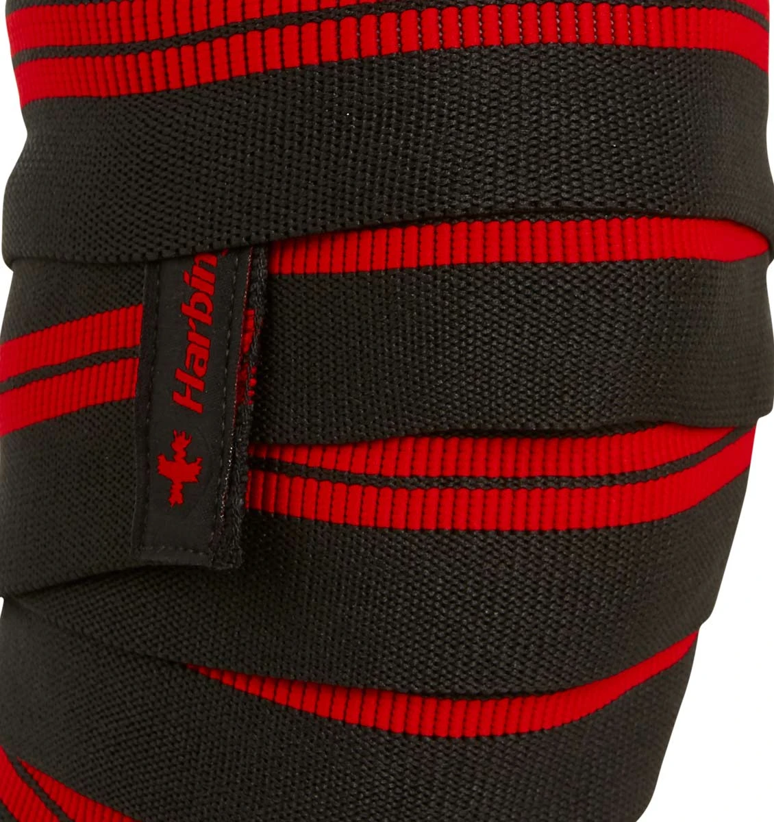 Harbinger 78" Red Line Knee Wraps - Black/Red 7 Harbinger 78" Red Line Knee Wraps - Black/Red - Image 5