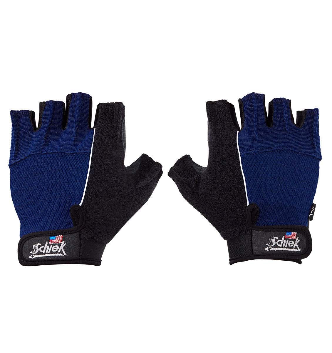 Schiek "Gel" Cross Training & Fitness Gloves - Royal Blue/Black 7 Schiek "Gel" Cross Training & Fitness Gloves - Royal Blue/Black - Image 5