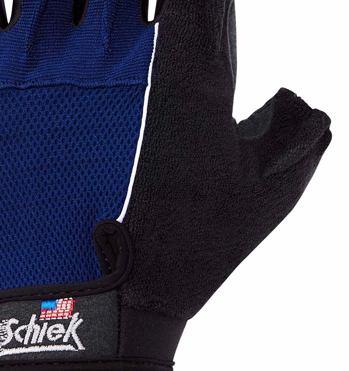 Schiek "Gel" Cross Training & Fitness Gloves - Royal Blue/Black 4 Schiek "Gel" Cross Training & Fitness Gloves - Royal Blue/Black - Image 2