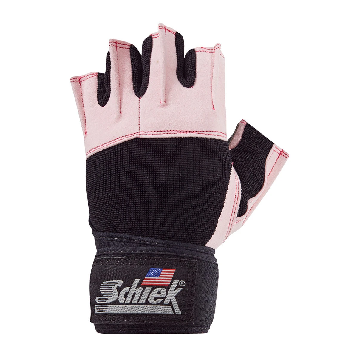 Schiek Women's Platinum Series "Gel" Weight Lifting Gloves With Wrist Wraps - Pink 3 Schiek Women's Platinum Series "Gel" Weight Lifting Gloves With Wrist Wraps - Pink