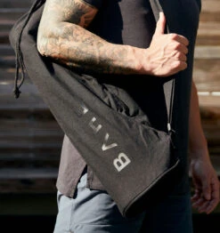 BAHE Essential Yoga Mat Bag - Anthracite -Fitness Supplies Store BAHE Essential Yoga Mat Bag Anthracite Lifestyle 04