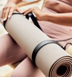 BAHE Soft Touch Reversible XL Yoga Mat - 6mm - Pebble Grey -Fitness Supplies Store BAHE Soft Touch Reversible XL Yoga Mat 6mm Pebble Grey Lifestyle 02