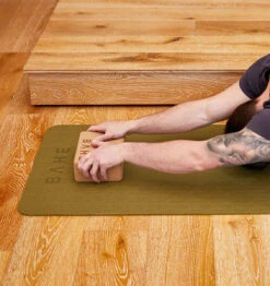 BAHE Yoga Block - Cork -Fitness Supplies Store BAHE Yoga Block Cork Lifestyle 01