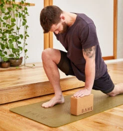 BAHE Yoga Block - Cork -Fitness Supplies Store BAHE Yoga Block Cork Lifestyle 03