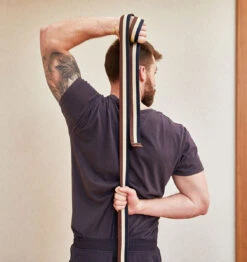 BAHE Yoga Strap Long - 2.4m - Moonlight Multi-coloured -Fitness Supplies Store BAHE Yoga Strap Long Moonlight Lifestyle 01