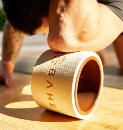 BAHE Yoga Wheel - Dusty Beige - Mini -Fitness Supplies Store BAHE Yoga Wheel Dusty Beige Mini Lifestyle 03