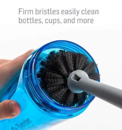 BlenderBottle 2-in-1 Bottle Brush - Black/Grey/Blue 11 BlenderBottle 2-in-1 Bottle Brush - Black/Grey/Blue -Fitness Supplies Store BlenderBottle 2 in 1 Bottle Brush 5