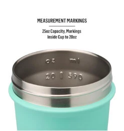 BlenderBottle Strada Sleek Stainless Steel Insulated Shaker Bottle - 25oz/740mL - Seafoam -Fitness Supplies Store BlenderBottle Strada Sleek Stainless Steel Insulated Shaker Bottle 25oz 740mL Seafoam Product 03