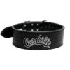 Cardillo 410DL Custom Powerlifting Weight Lifting Belt With Cardillo Logo Embroidery - Black