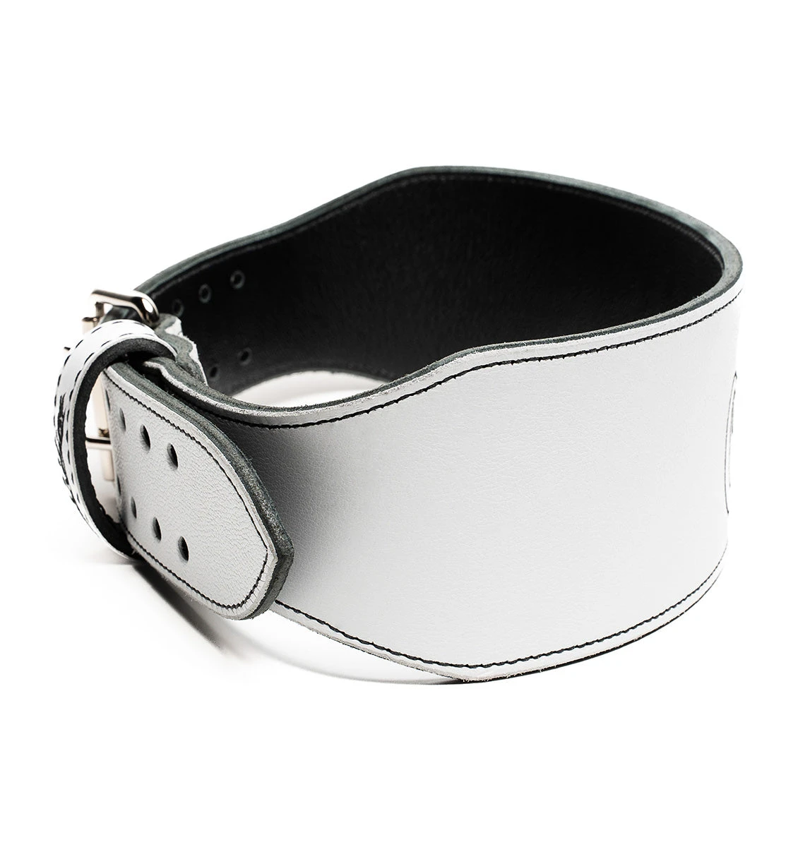 Cardillo Men's 310DL Custom Weight Lifting Belt With Cardillo Logo Embroidery - White 6 Cardillo Men's 310DL Custom Weight Lifting Belt With Cardillo Logo Embroidery - White - Image 4