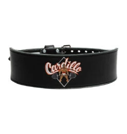 Cardillo Men's 310DL Weight Lifting Belt With Cardillo Powerlifter Logo On Back - Black