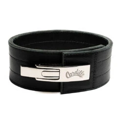 Cardillo Men's 475DLB Stock Lever Action Powerlifting Weight Lifting Belt - Black
