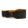 Harbinger 4" Padded Leather Weight Lifting Belt - Black