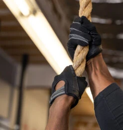 Harbinger Men's Power Protect Weight Lifting Gloves - Black -Fitness Supplies Store Harbinger Power Protect Gloves Mens Black Lifestyle 06