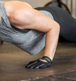 Harbinger Women's Power Protect Weight Lifting Gloves - Black -Fitness Supplies Store Harbinger Power Protect Gloves Womens Black Lifestyle 04